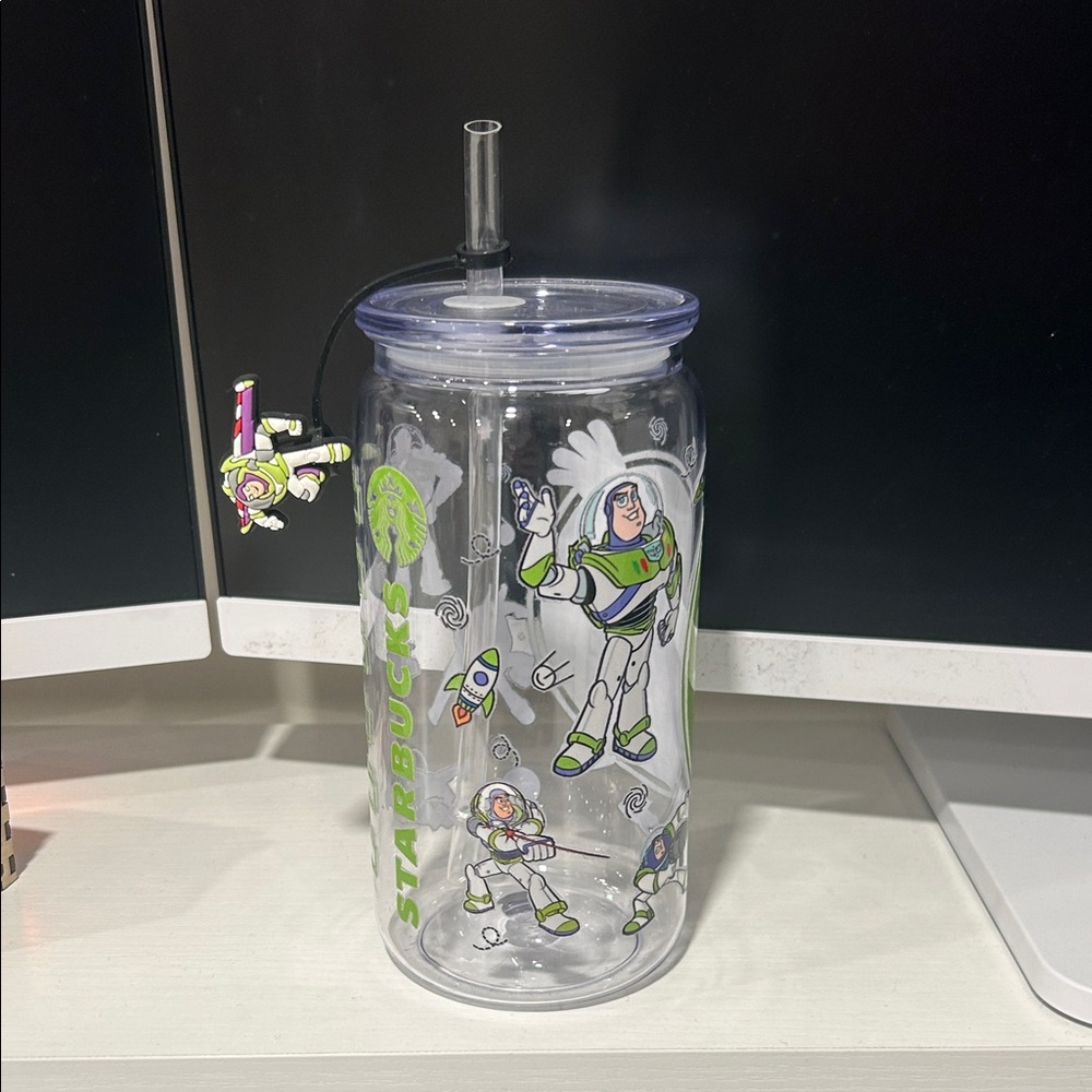 Starbucks Clear Buzz Lightyear Tumbler - Picture 2 of 2